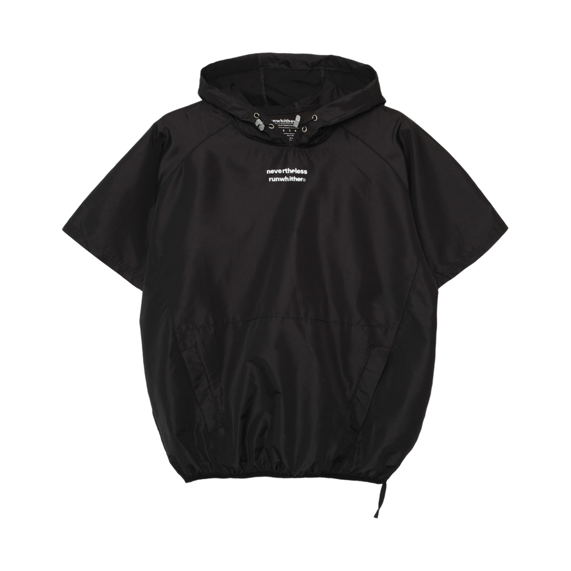 [KREAM 단독] 런위더 후디드 숏 슬리브 윈드브레이커 블랙([KREAM 단독] runwhither RWR Hooded Short Sleeve Windbreaker Black) - 1
