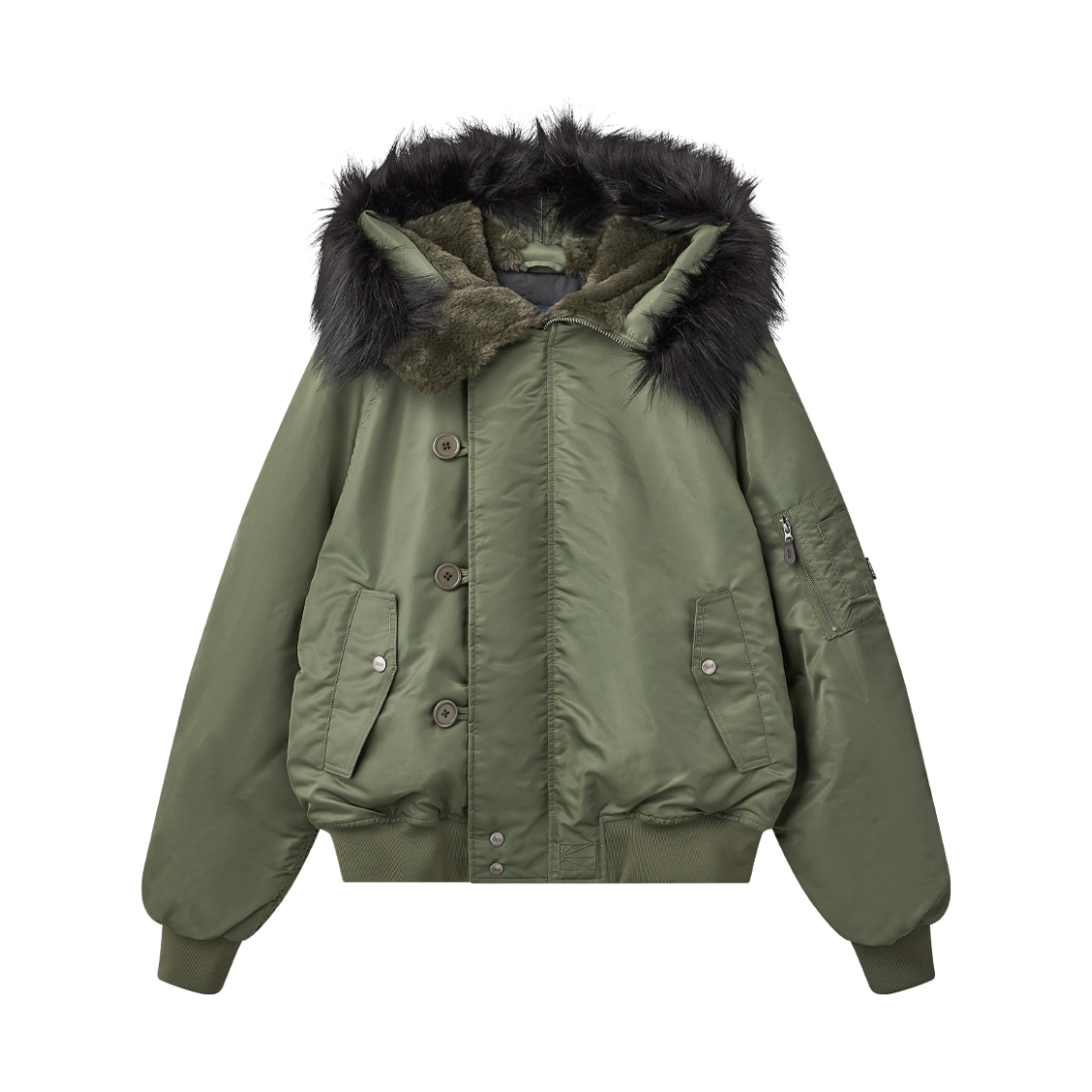 라스벳 후디드 N-2B 봄버 자켓 그린 - 26FW(Rassvet Hoooded N-2B Bomber Jacket Green - 26FW)