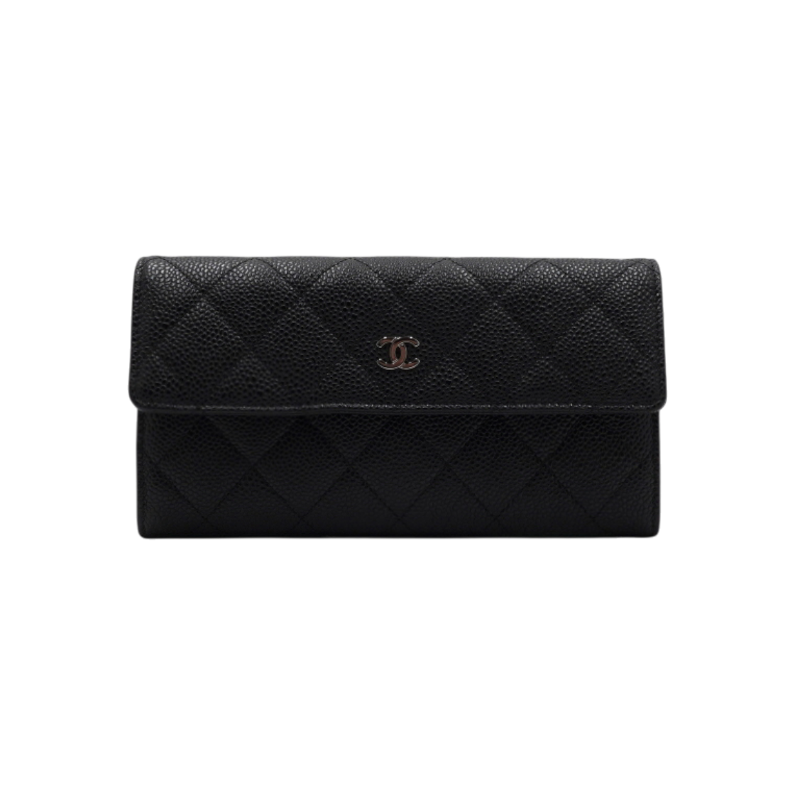 ITWODIK7WVSI Chanel Black Caviar Timeless CC Flap Wallet