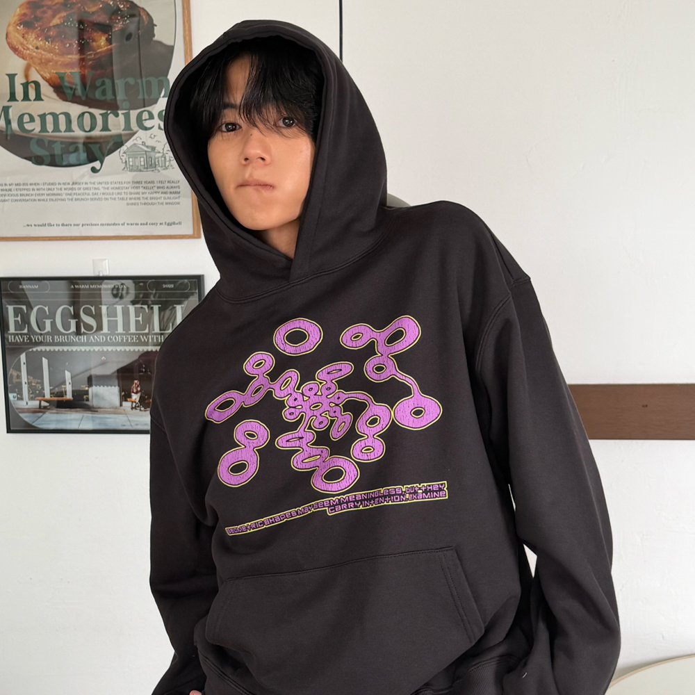 아모우 마이토시스 후디 블랙(AMOU Mitosis Hoodie Black) - 4