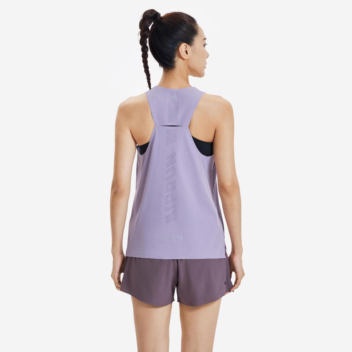 데카트론 여성 러닝 경량 싱글렛 런 라이트 900 스모크 퍼플(Decathlon Women's Running Lightweight Singlet Run Light 900 Smoke Purple) - 4