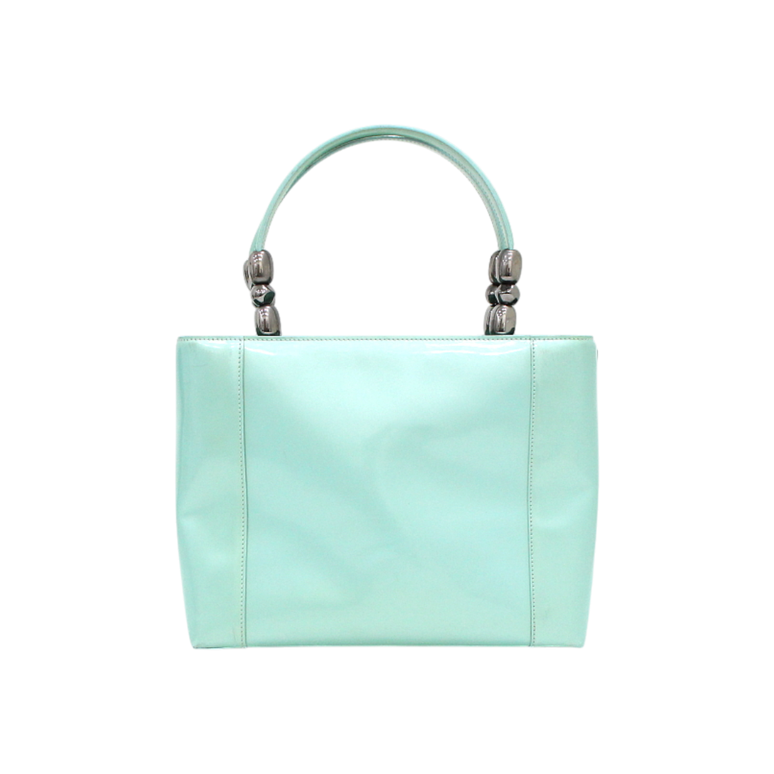 ITLTJ2WQ293H Dior Mint Patent Maris Pearl Lady Dior Tote Bag