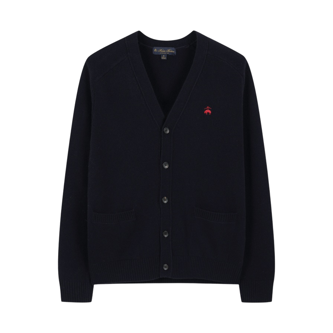 BBWCMBG405-DNA BrooksBrothers Wool Cardigan Dark Navy