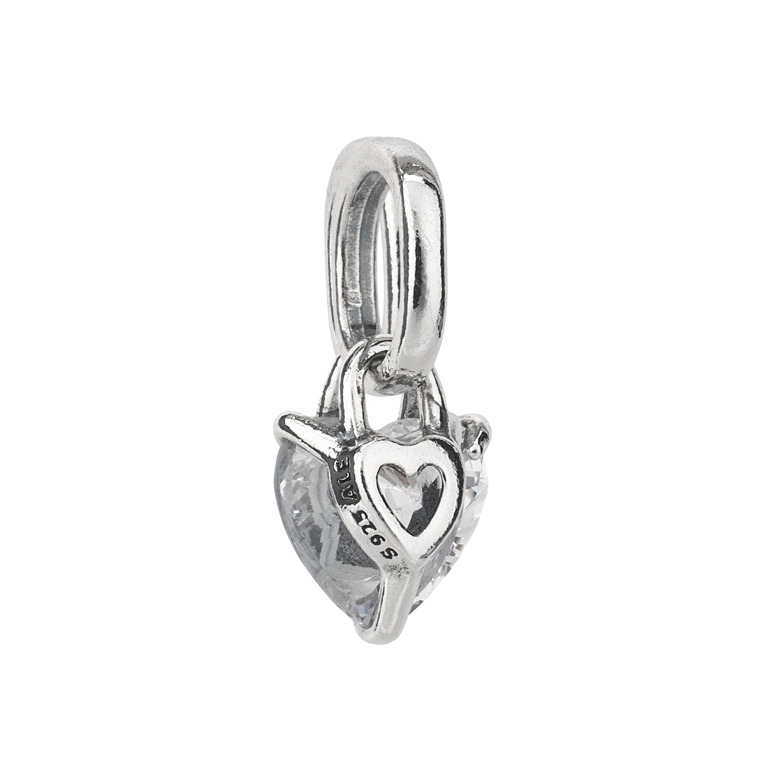 (W) 판도라 미 키홀 하트 미니 댕글 참 스털링 실버 블랙((W) Pandora ME Keyhole Heart Mini Dangle Charm Sterling Silver Black) - 2