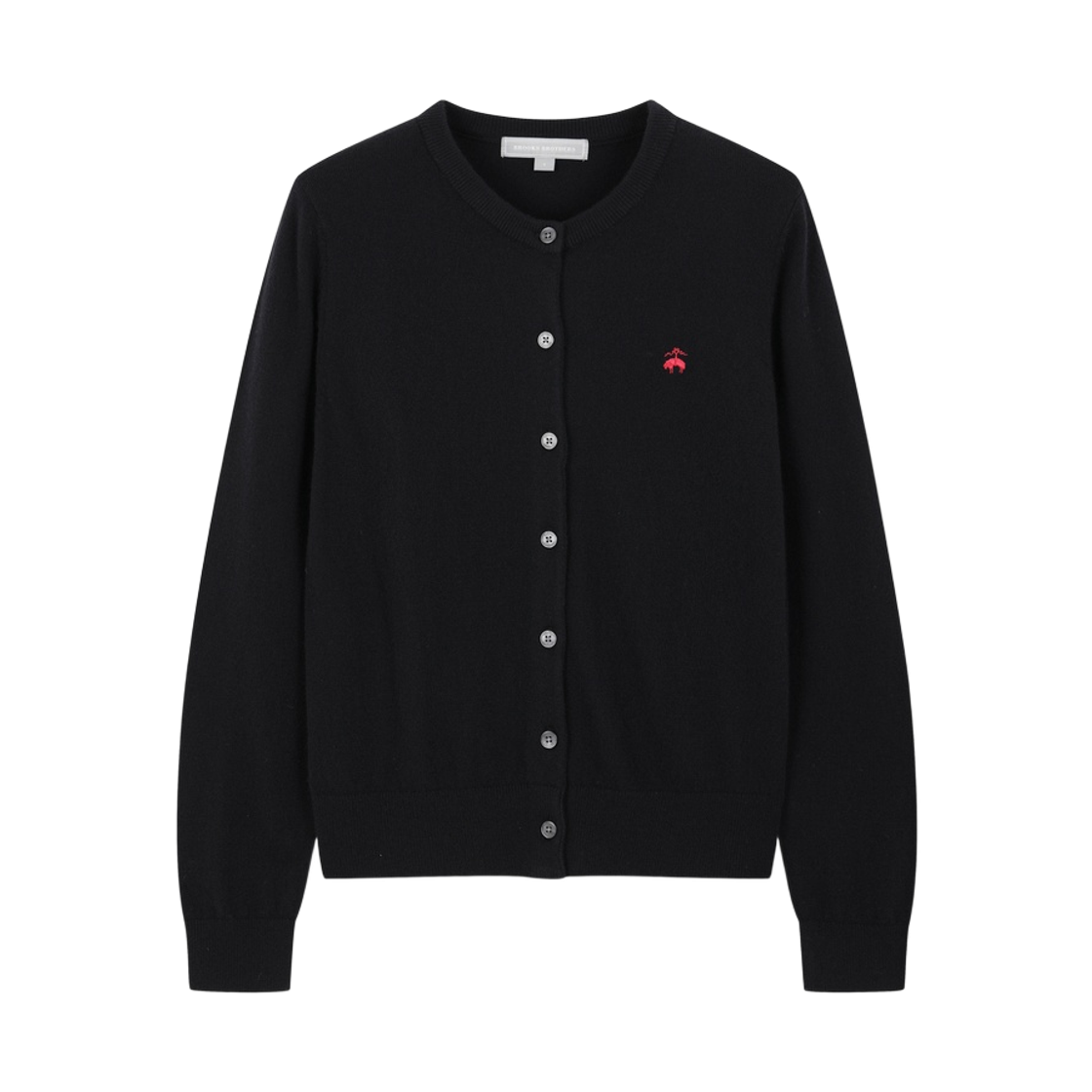 BBWCWBG404-ZBK BrooksBrothers Women's Wool Round Cardigan Black