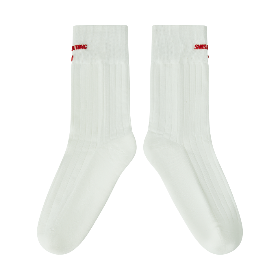 슈슈통 우먼 로고 삭스 화이트 - 26FW(Shushu/Tong Women Logo Socks White - 26FW) - 3