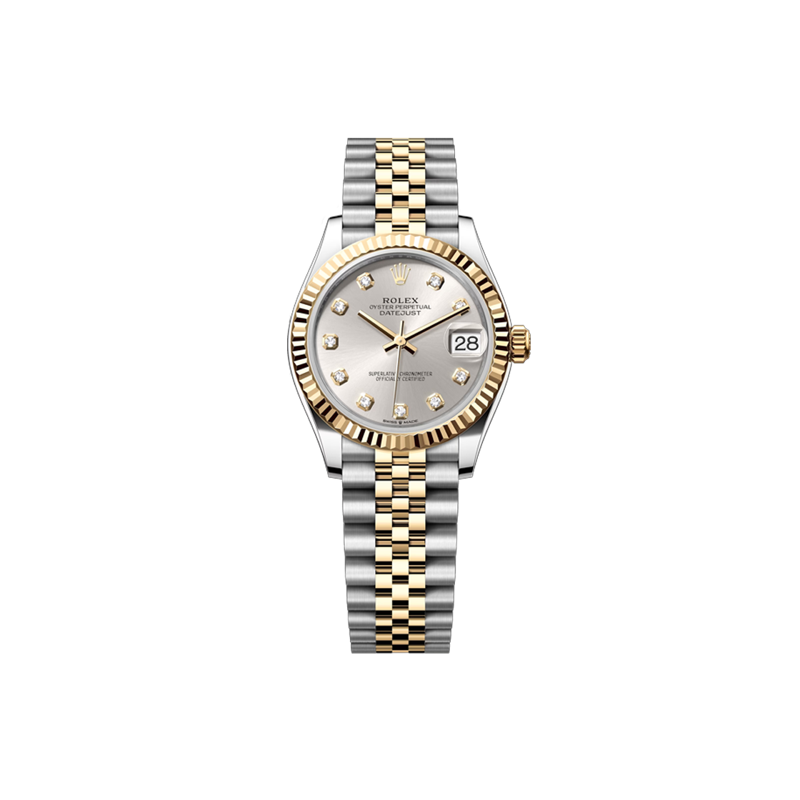 ITD6ET52Q92F Rolex Datejust Silver 10P Jubilee