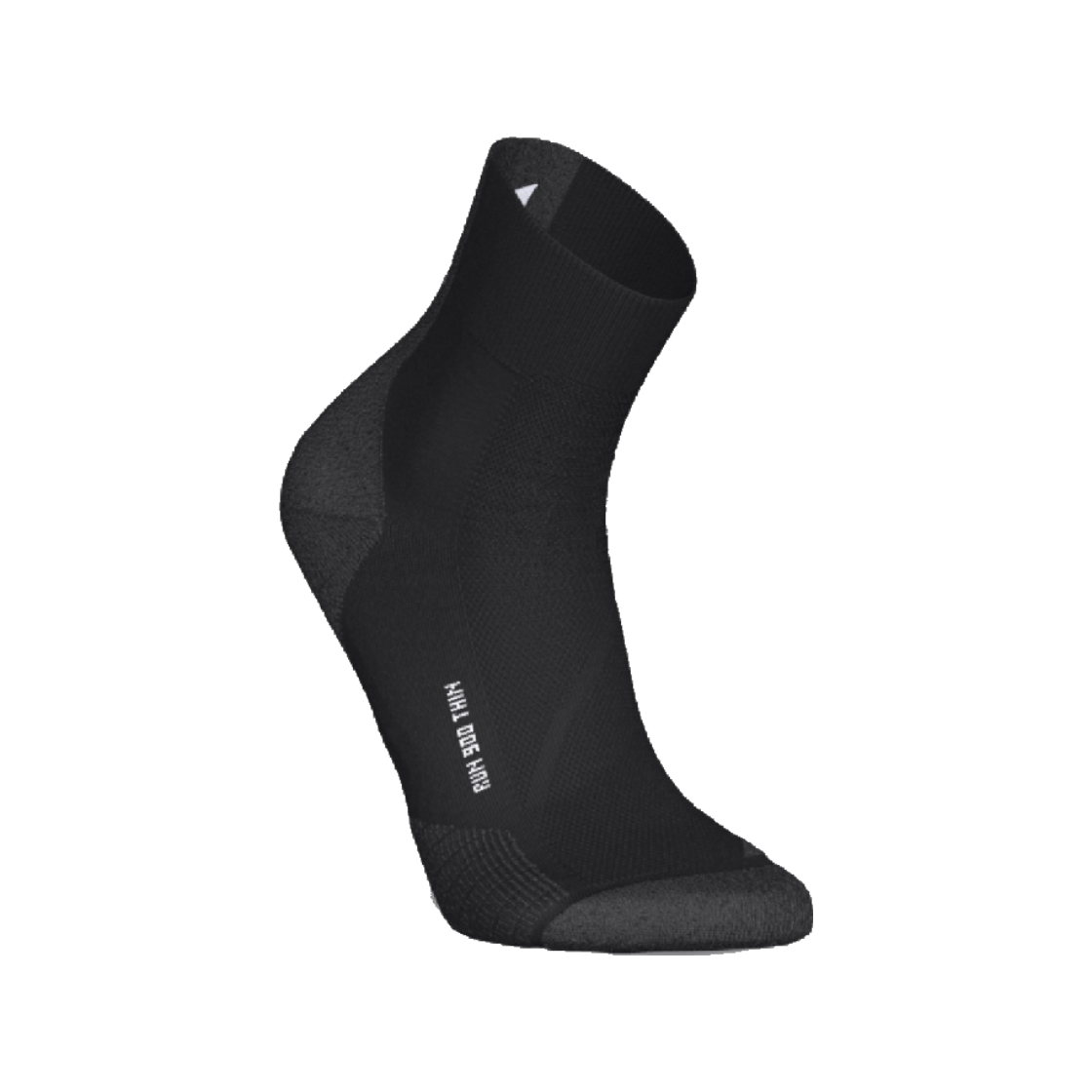 8901350 Decathlon Running Thin Mid-Calf Socks 1 Pair Fine Run 900 Smoke Black