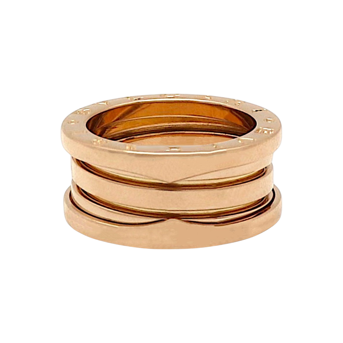 ITMCJTLTLF6I Bulgari B.Zero1 3-Band Ring Rose Gold