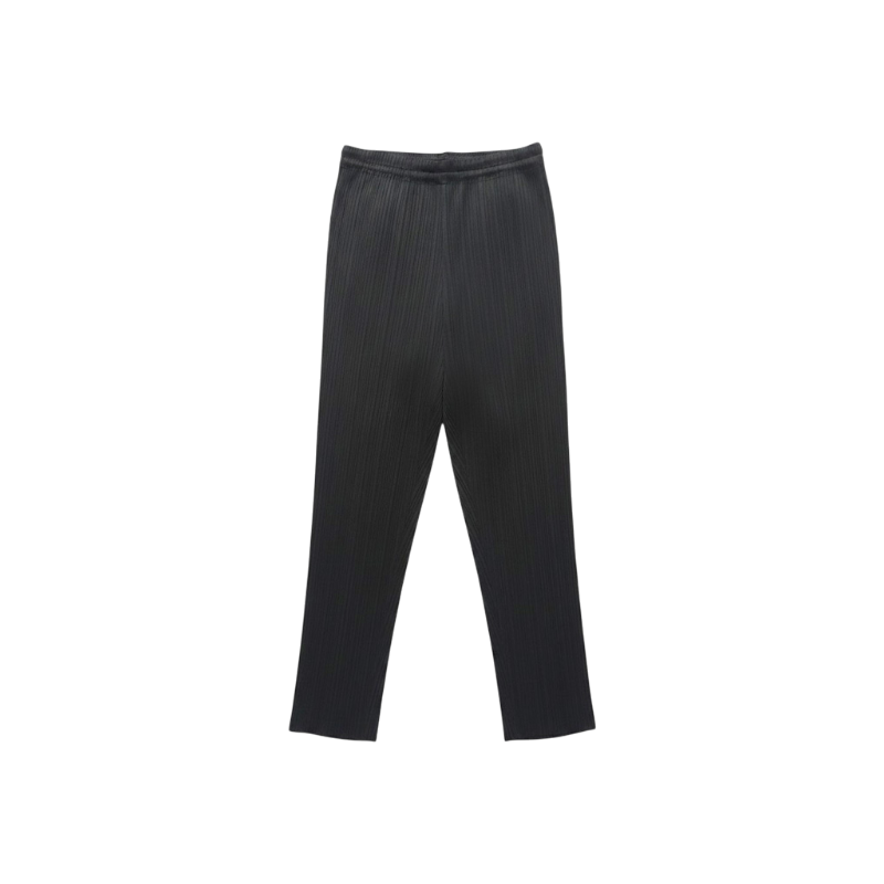 IT3SIMJJ7LQE Issey Miyake Black Pleated Banding Pants
