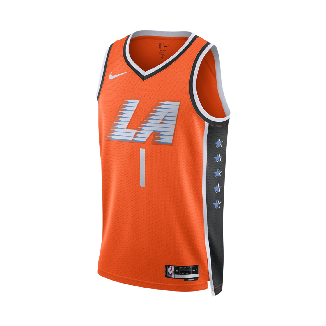 HM5984-820 Nike James Harden Los Angeles Clippers City Edition NBA Swingman Jersey Brilliant Orange (HM5984-820) (Marking Ver.)