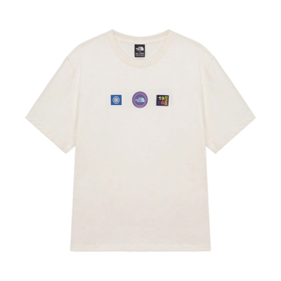NT7US98A The North Face U Explorer Badges RLX S/S T-Shirt Graphic Ivory - 26FW