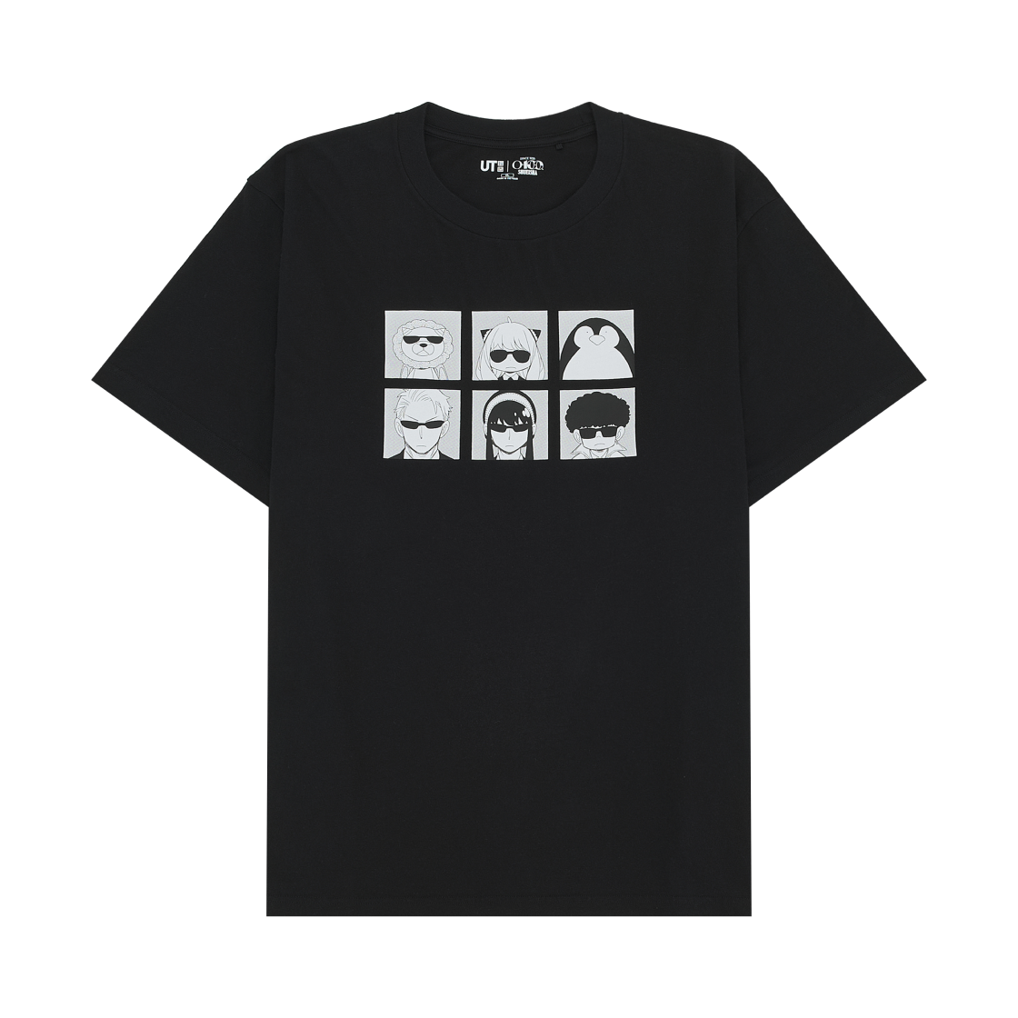 488263-09 Uniqlo UT Shueisha 100th Anniversary SPYxFAMILY T-Shirt Black