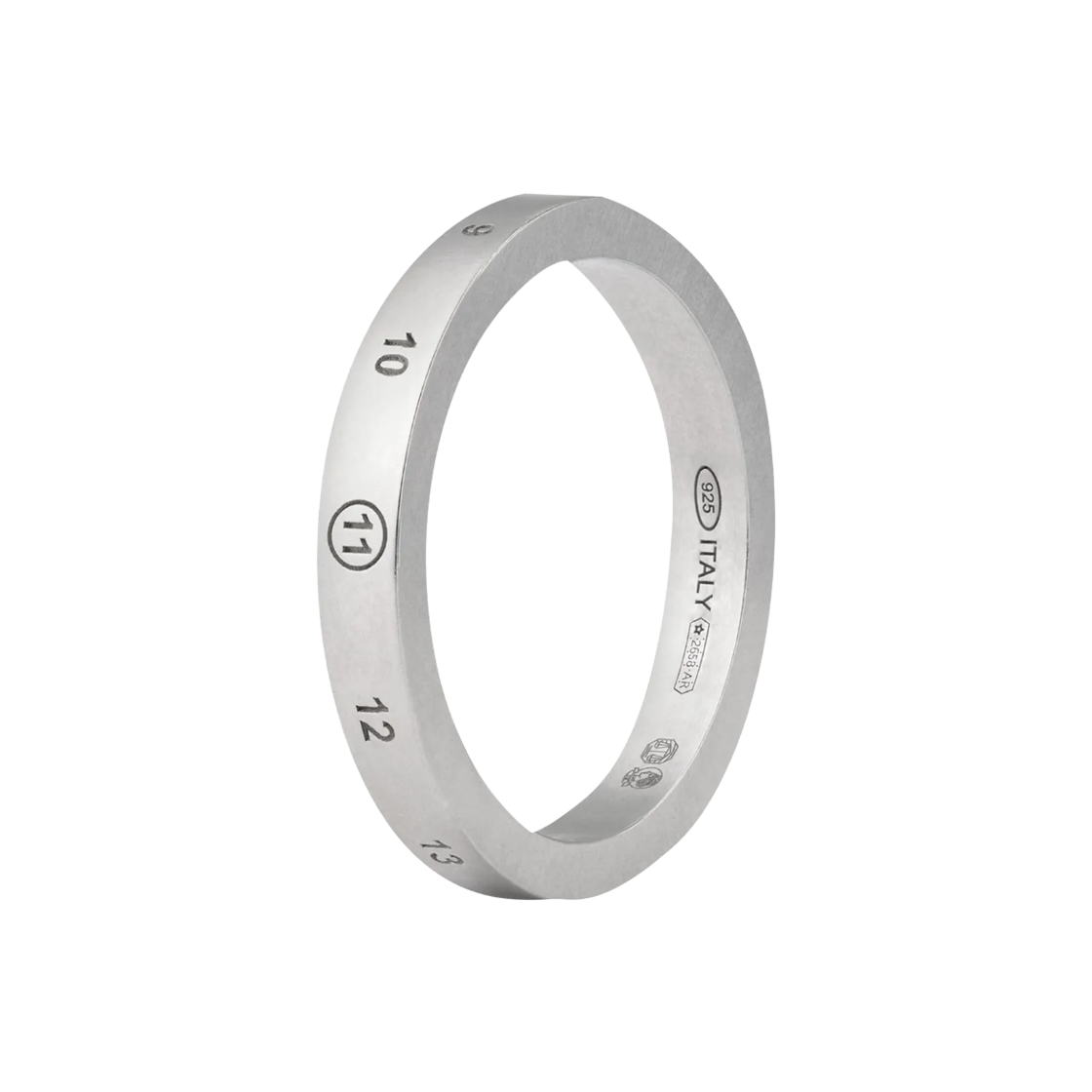 SM1UQ0127P9246121 Maison Margiela Numeric Ring Silver