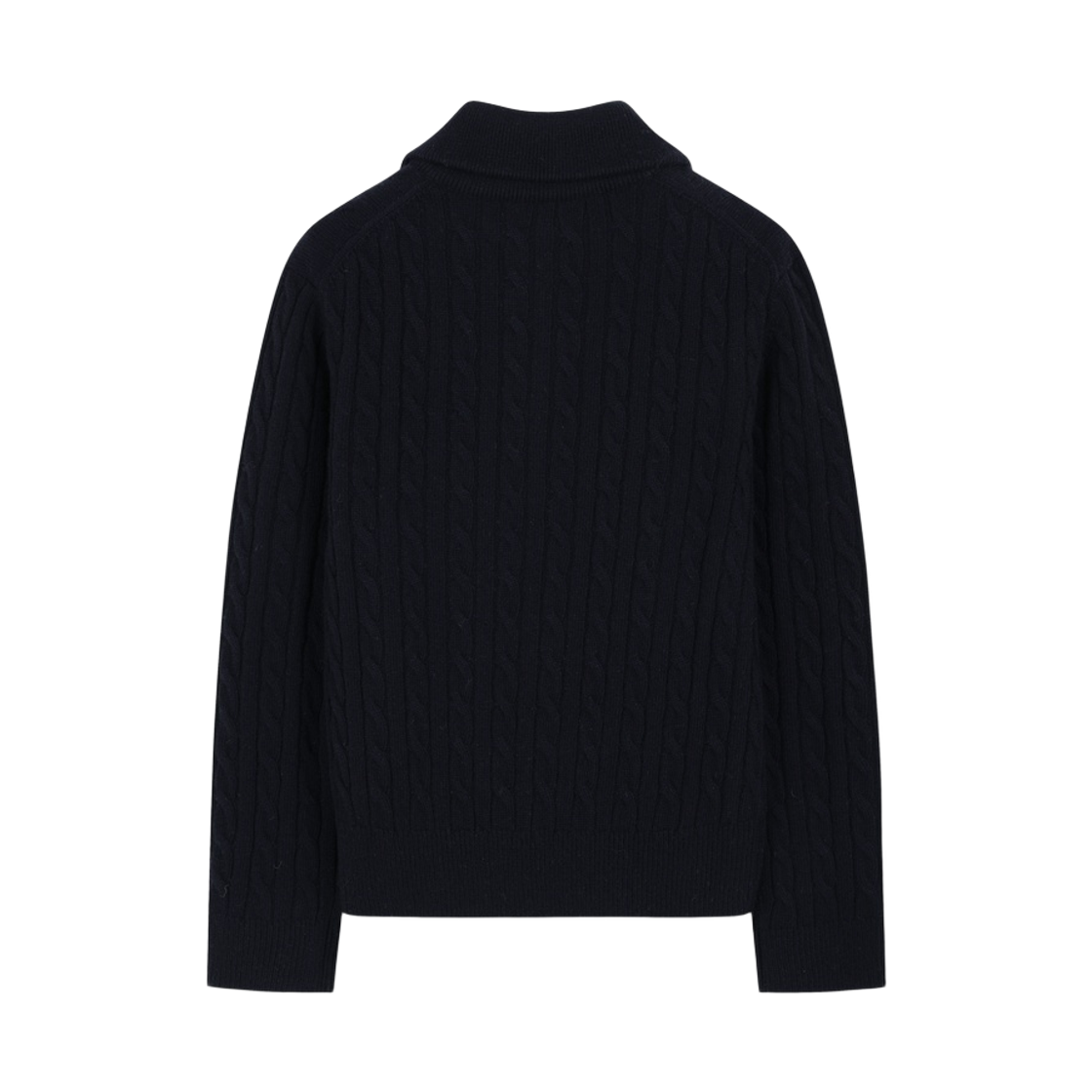 브룩스브라더스 여성 울 케이블 하프집업 네이비(BrooksBrothers Women's Wool Cable Half Zip Navy) - 2