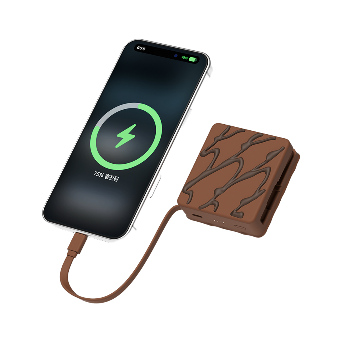 미니덕트 오예스 쿠키앤크림 보조배터리 10000mAh(MINIDUCT OYESS Cookie & Cream Portable Charger 10,000mAh) - 3
