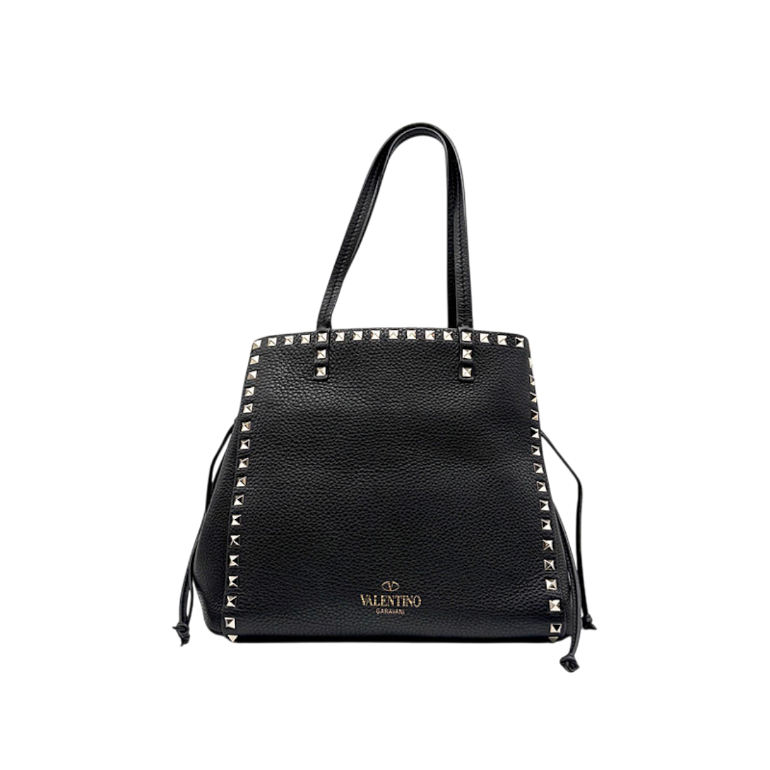 ITBT22TIO3J7 Valentino Rockstud Drawstring Tote Bag