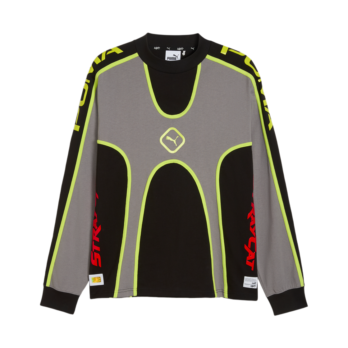 637485-79 Puma x A$AP Rocky T7 Panel Jersey Cast Iron