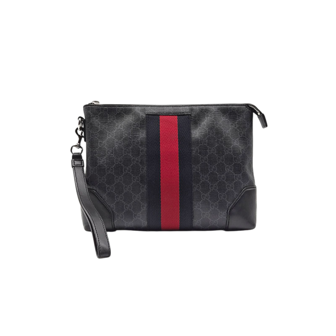 ITKP4UIN3Q2M Gucci GG Supreme Strap Clutch
