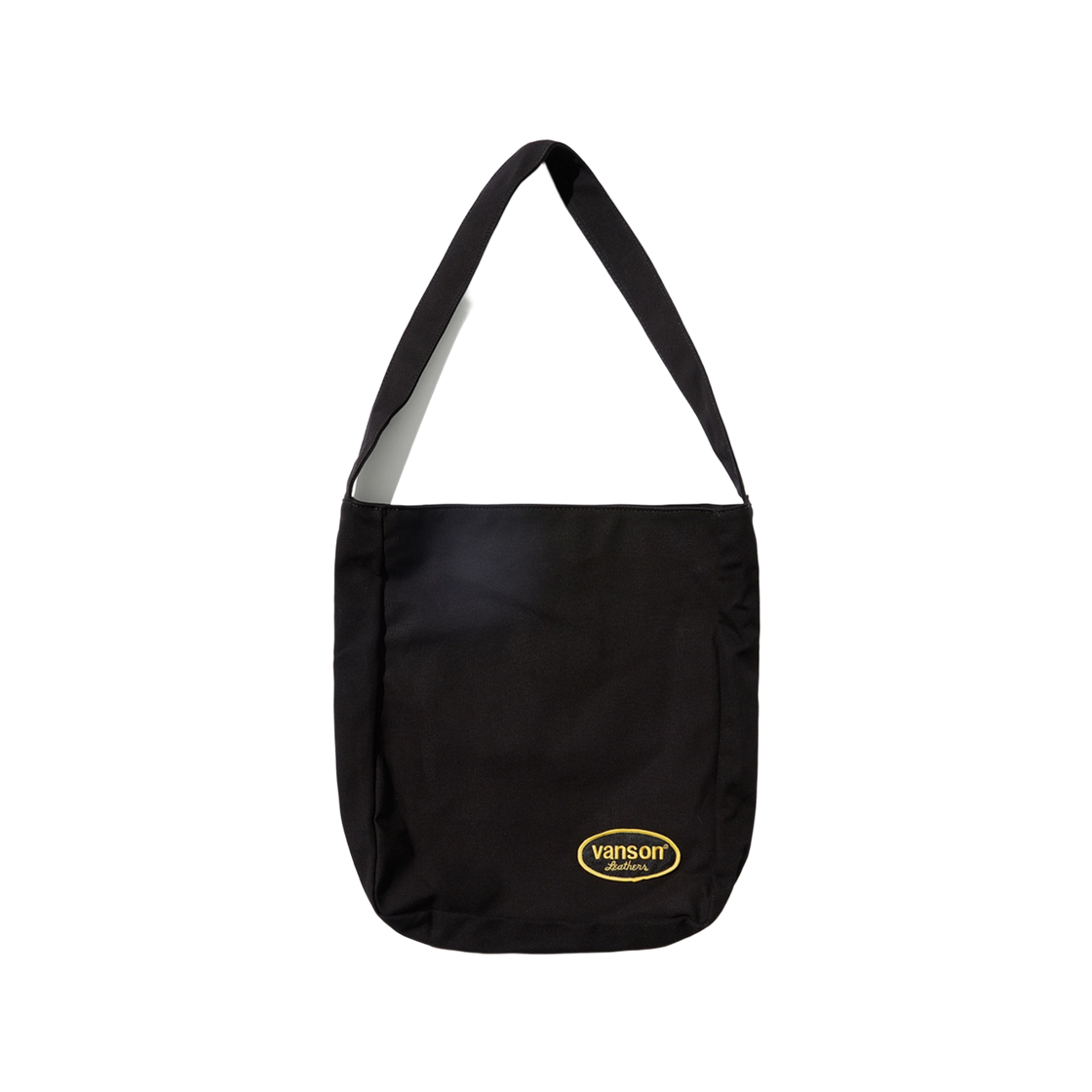 벤슨 레더 백 본 & 오발 캔버스 토트백 / 블랙(Vanson Leathers Back Bone & Oval Logo Canvas Totebag / Black)