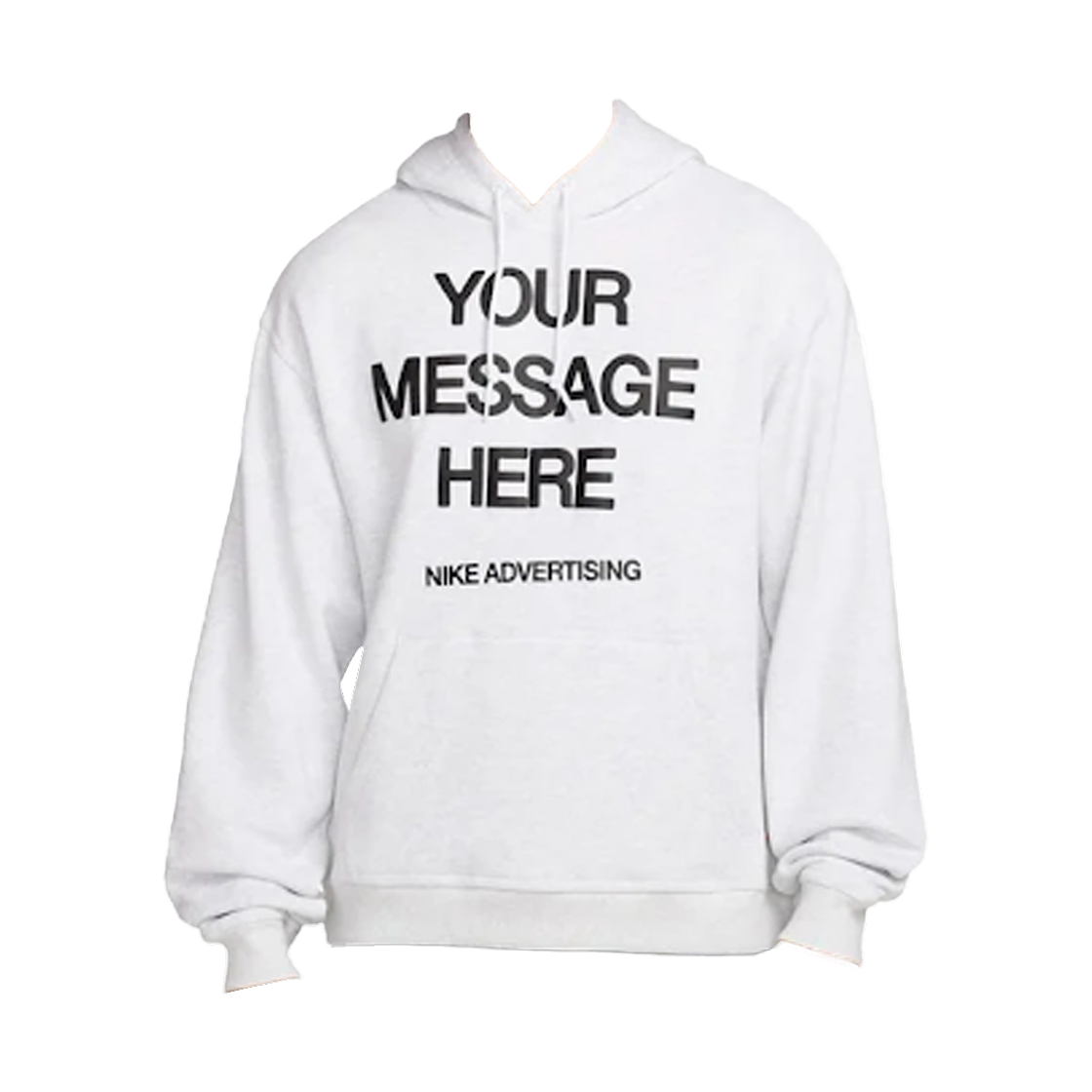 IO1649-051 Nike NSW Fleece Pullover Hoodie Birch Heather Black - Asia