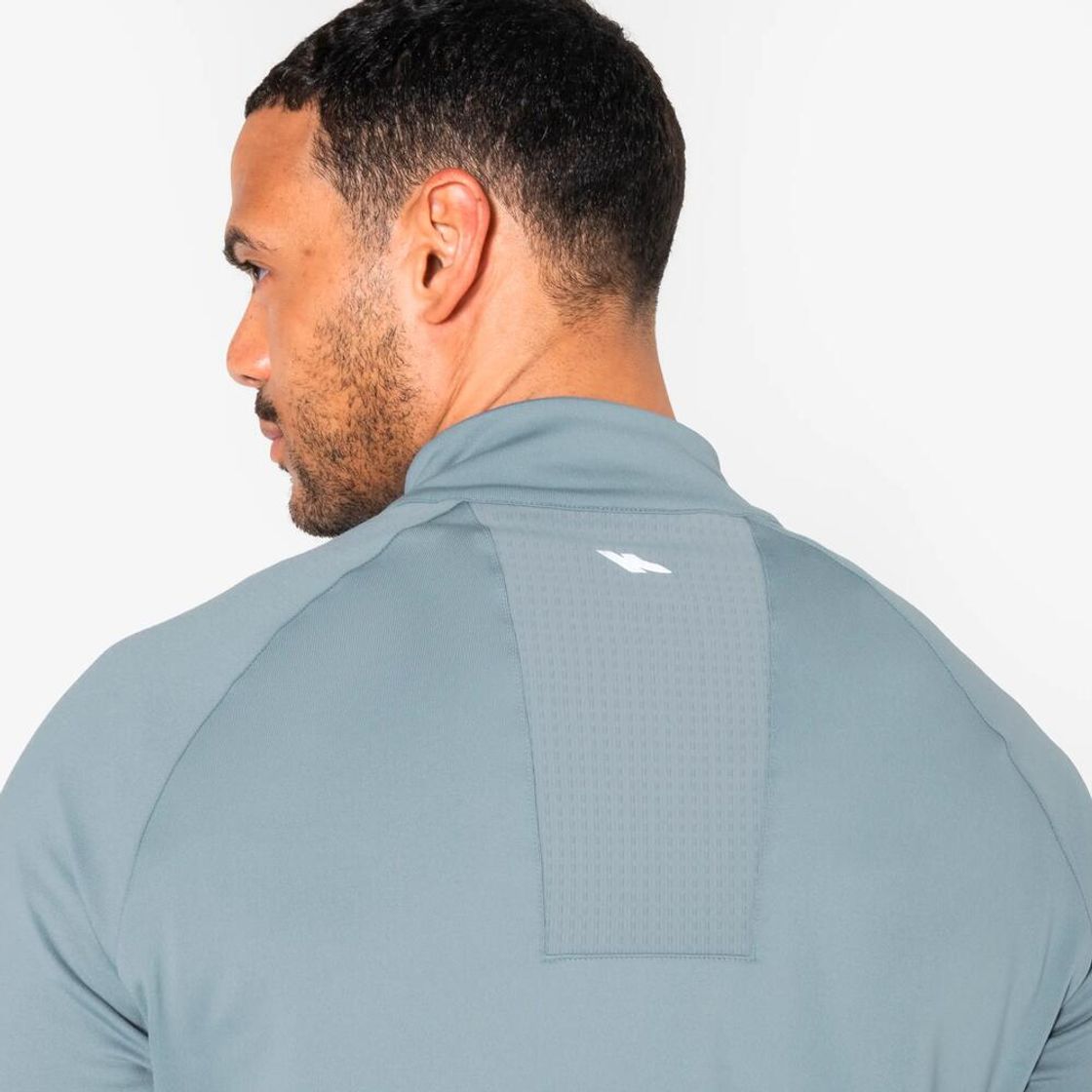 데카트론 남성 하프집 러닝 긴팔 티 런 웜 500 리버 그레이(Decathlon Men's Half-Zip Running Long Sleeve T-Shirt Run Warm 500 River Grey) - 8