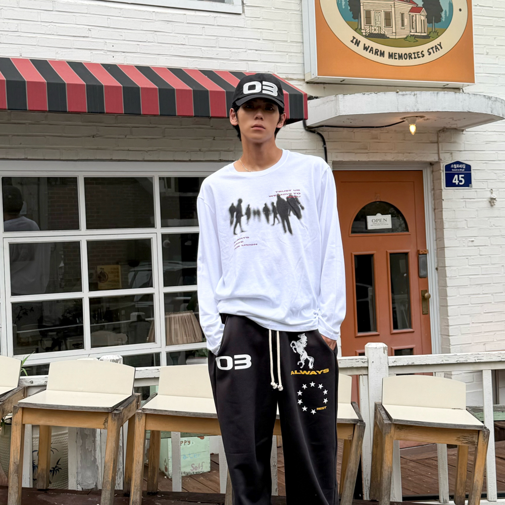 아모우 크라우드 롱슬리브 화이트(AMOU Crowd Long Sleeve White) - 5