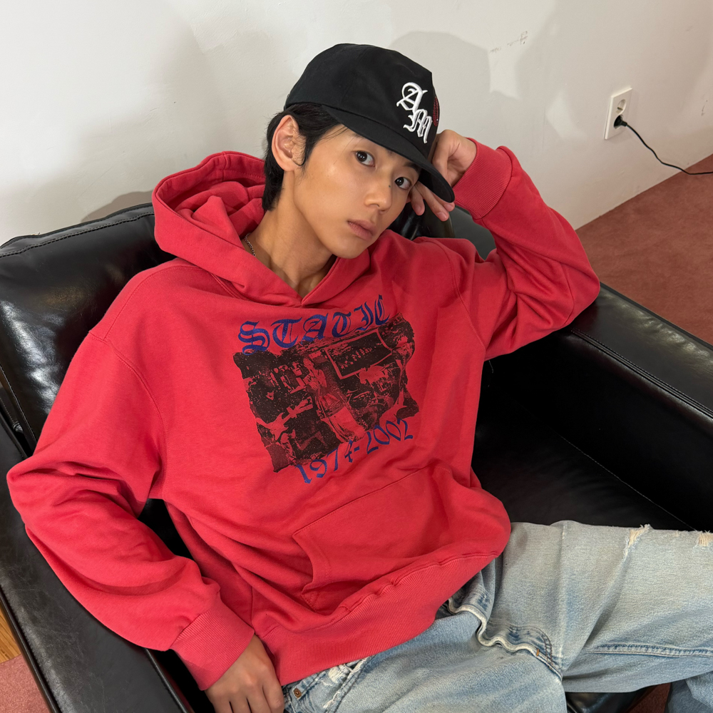 [KREAM 단독] 아모우 스태틱 후디 코랄 레드([KREAM 단독] AMOU Static Hoodie Coral Red) - 6