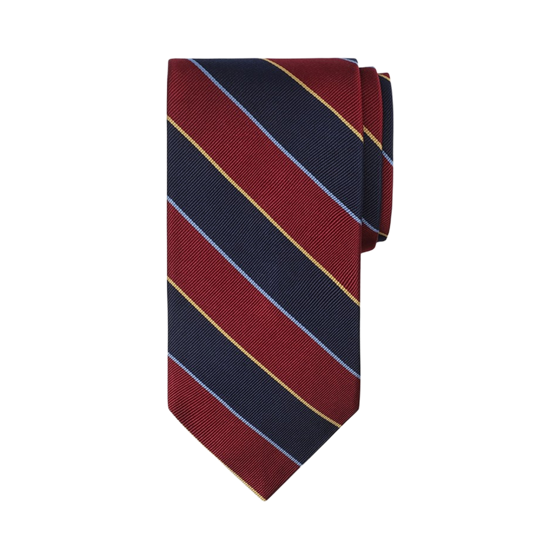 BBATMNZ501-ZBG BrooksBrothers Stripe Repp Tie Burgundy