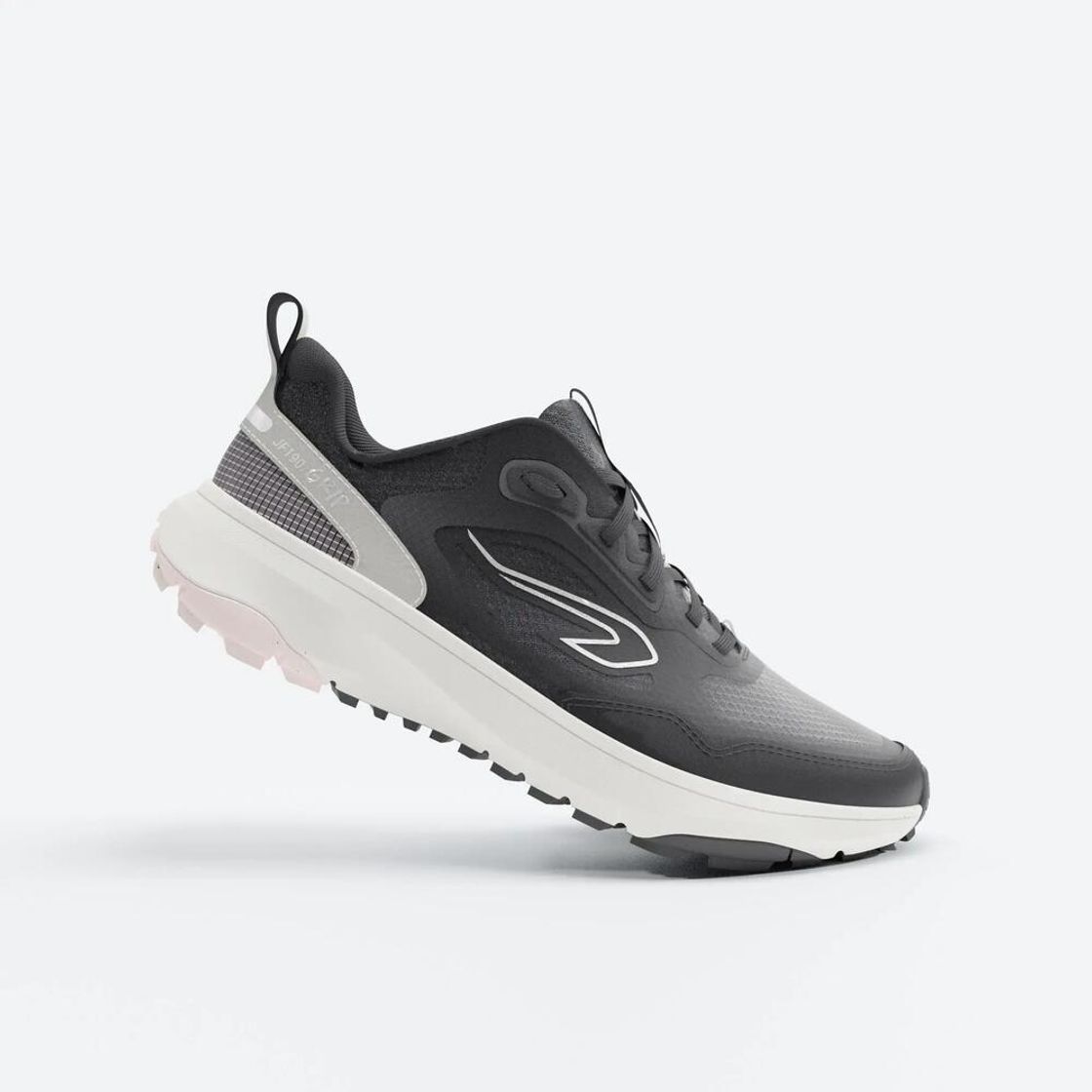 데카트론 여성 러닝 및 트레일 러닝화 JF190.1 그립 스모크 블랙(Decathlon Women's Running and Trail Running Shoes JF190.1 Grip Smoke Black) - 2