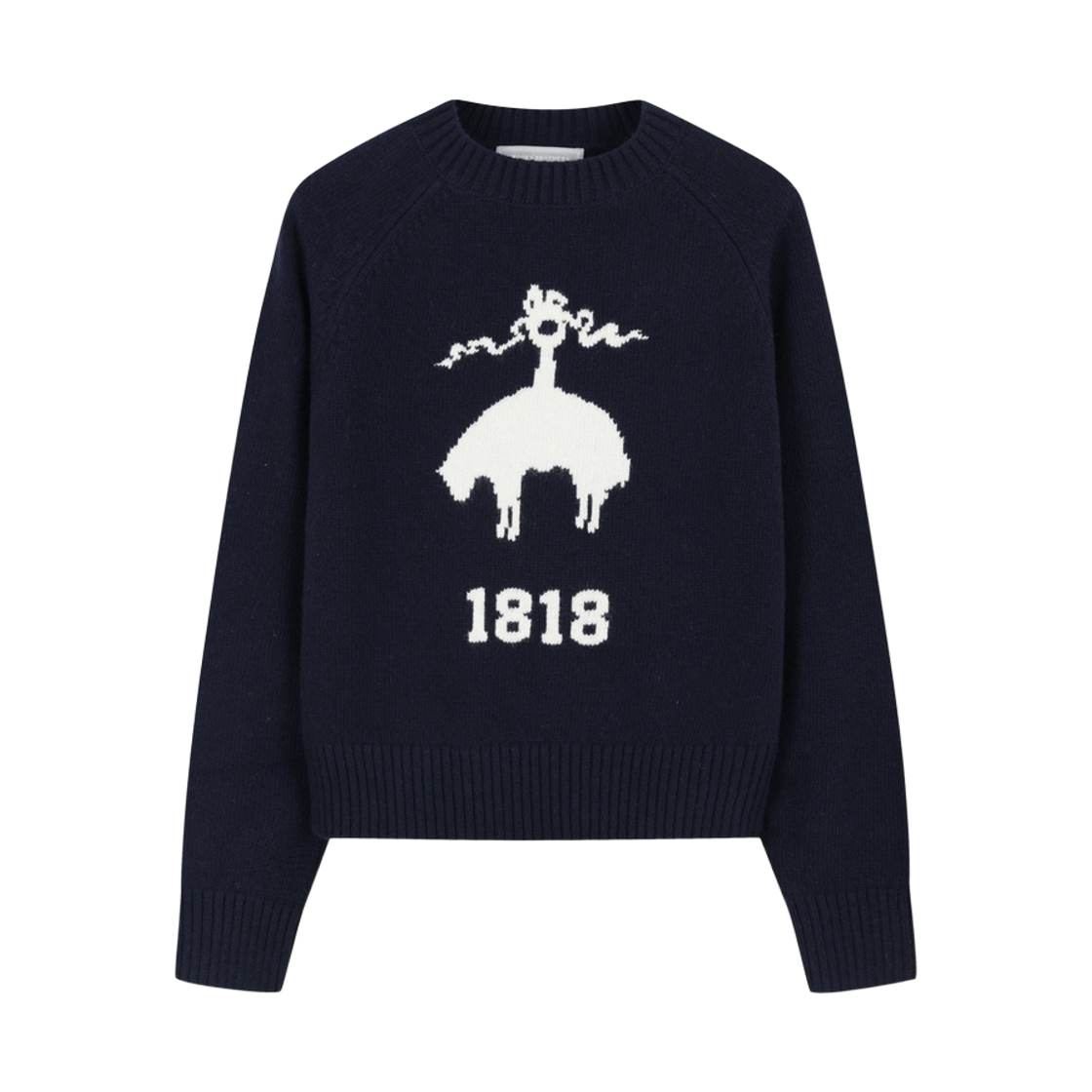 BBWRWBG403-ZNA BrooksBrothers Women's Golden Fleece Jacquard Sweater Navy