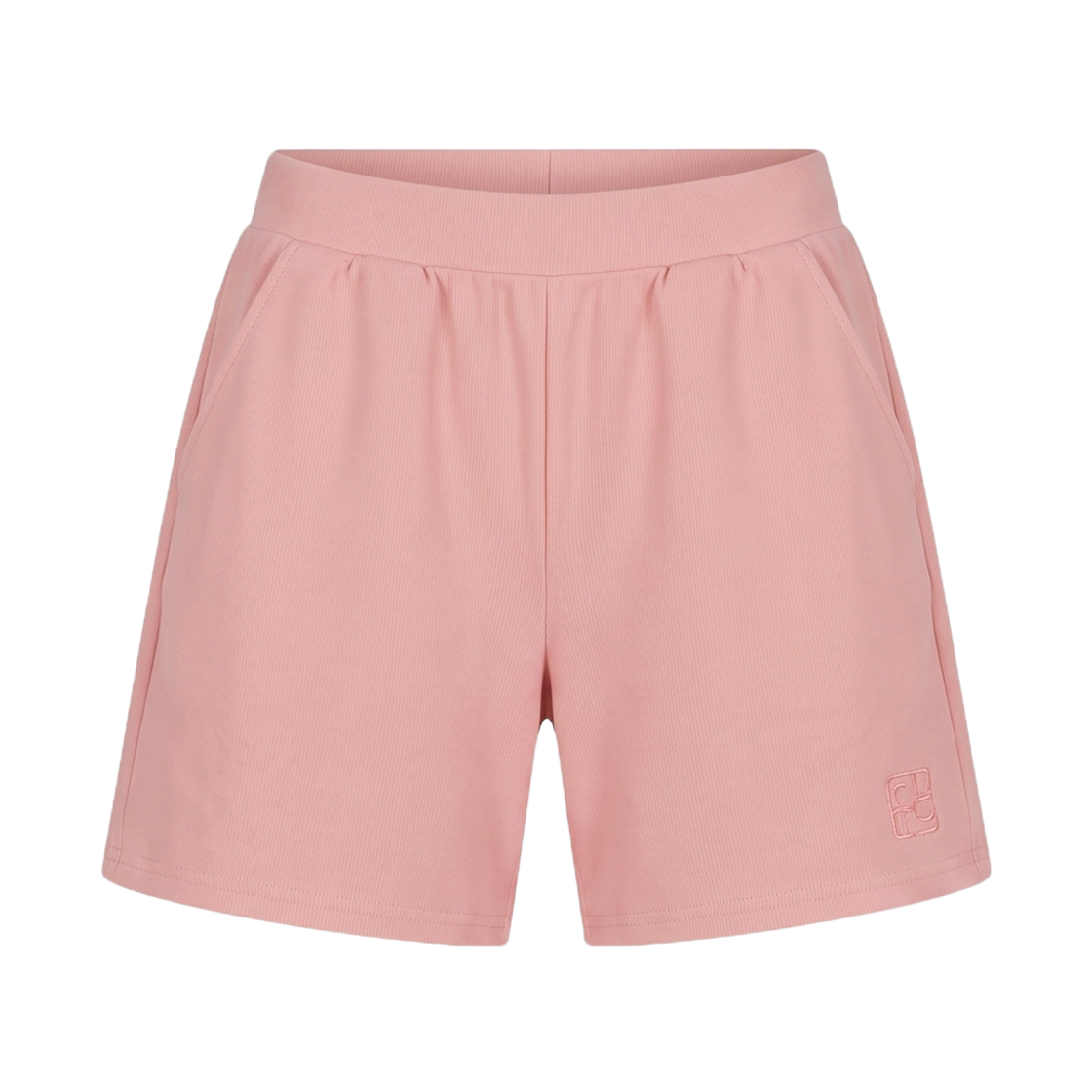 CLWP3015 cielcoco Cooling Ribbed Short Pants Coral pink