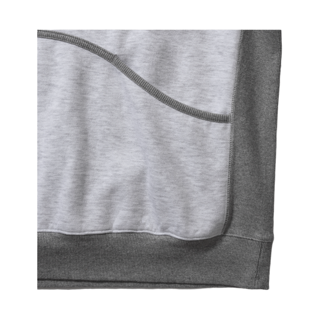 휴머러스 어카운트 웨이브 포켓 스웻 셔츠 라이트 멜란지 그레이(humorous account Wave Pk Sw Shirt Light Melange Gray) - 4