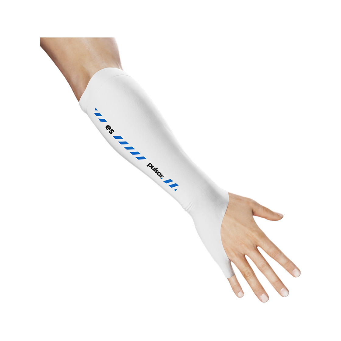 펄사 eS e스포츠 게이밍 팔토시 Open Palm Long 화이트색상 L 사이즈(PULSAR eS ARM SLEEVE Open Palm Long L White) - 2