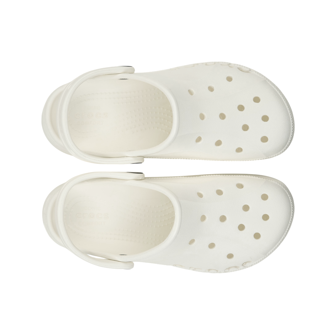 (W) 크록스 바야 플랫폼 클로그 화이트((W) Crocs Baya Platform Clog White) - 5