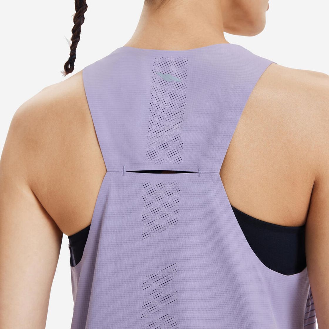 데카트론 여성 러닝 경량 싱글렛 런 라이트 900 스모크 퍼플(Decathlon Women's Running Lightweight Singlet Run Light 900 Smoke Purple) - 3