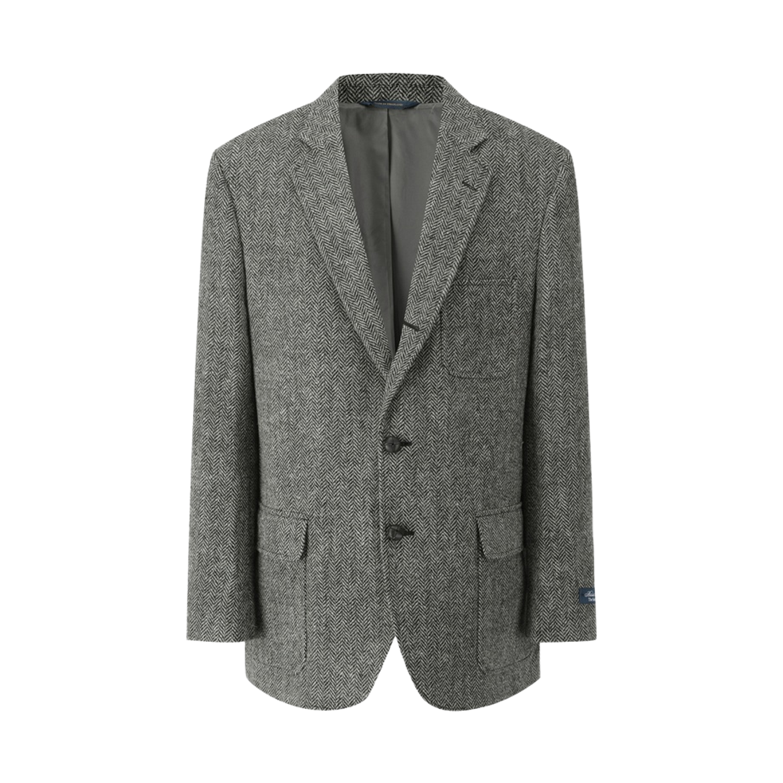 BBJSMMG401-ZGR BrooksBrothers Harris Tweed Sack Jacket Grey