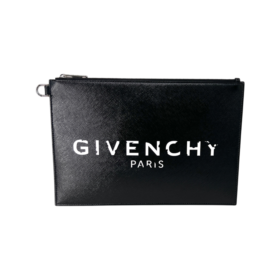 ITIWJMRJSN5S Givenchy Logo Canvas Clutch Bag Black