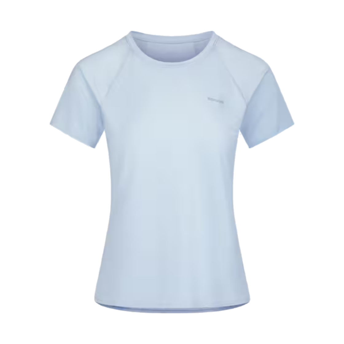 8985070 Decathlon Women's Running Short Sleeve T-Shirt Run Dry Cooling 500 Foggy Blue