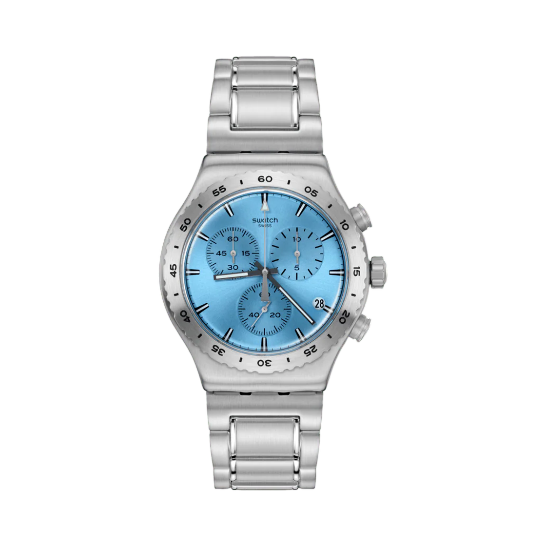 YVS528G Swatch That's So Peachy Silver Blue
