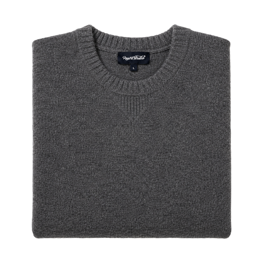 누아트 스튜디오 아르보 오드람프 라운드넥 니트 헤더그레이(NUART STUDIO Arbo Odoramp Round Neck Knit Heather Gray) - 2