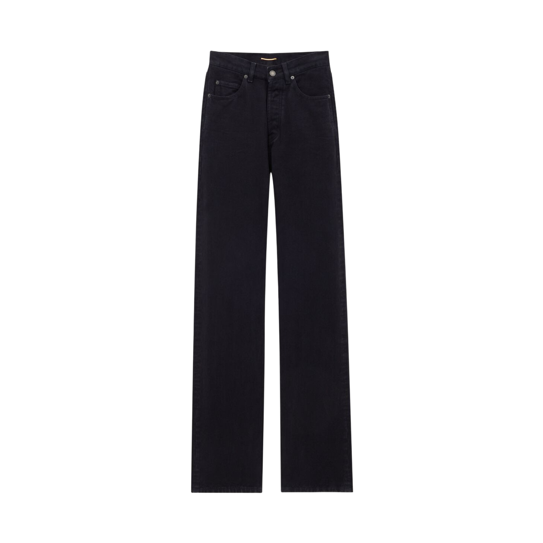 823600-Y29WA-1294 (W) Saint Laurent V-Waist Long Baggy Jeans Midnight Black