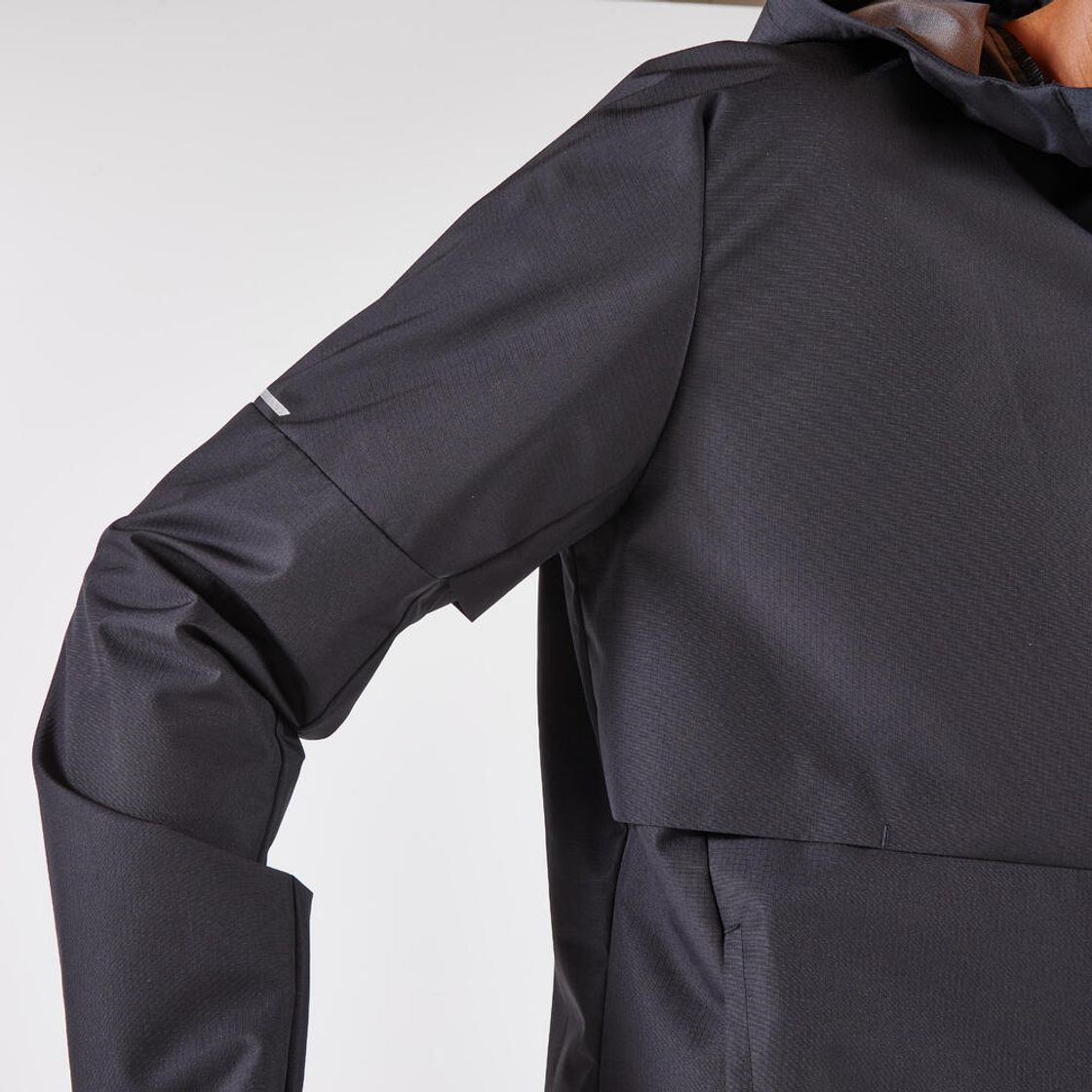 데카트론 남성 러닝 방수 자켓 런 100 스모크 블랙(Decathlon Men's Running Waterproof Jacket Run 100 Smoke Black) - 6