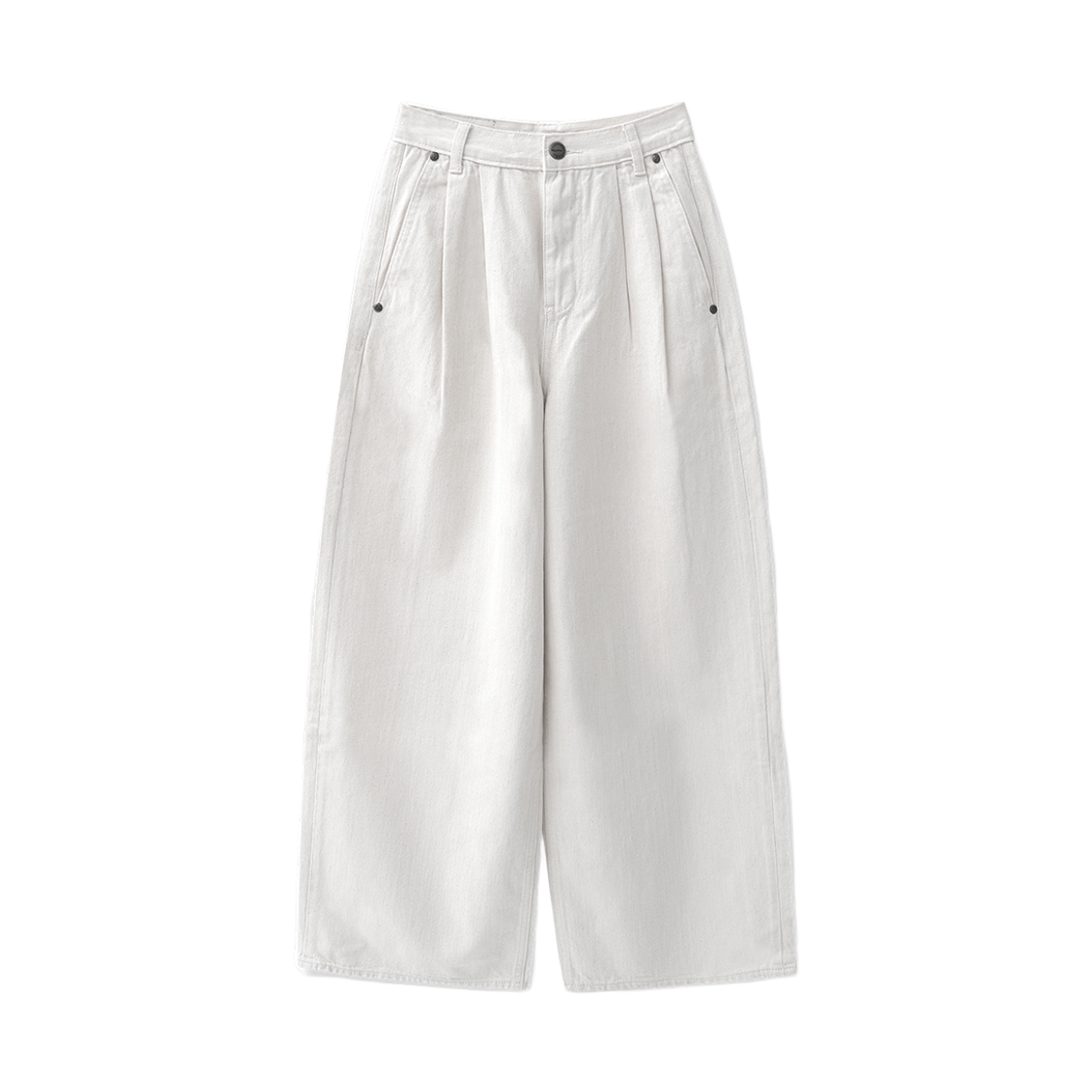 VV61PT02IV VIVACIOUS Jours Two-Tuck Pants IVORY