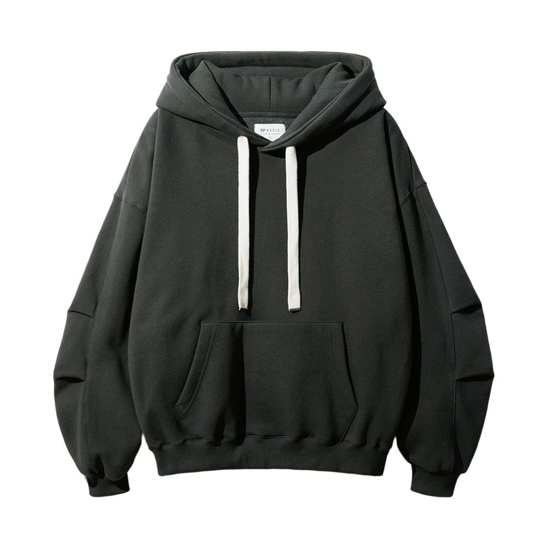 SJHD1433_charcoal_29 FP142 Flow bow pleats hoodie charcoal SJHD1433