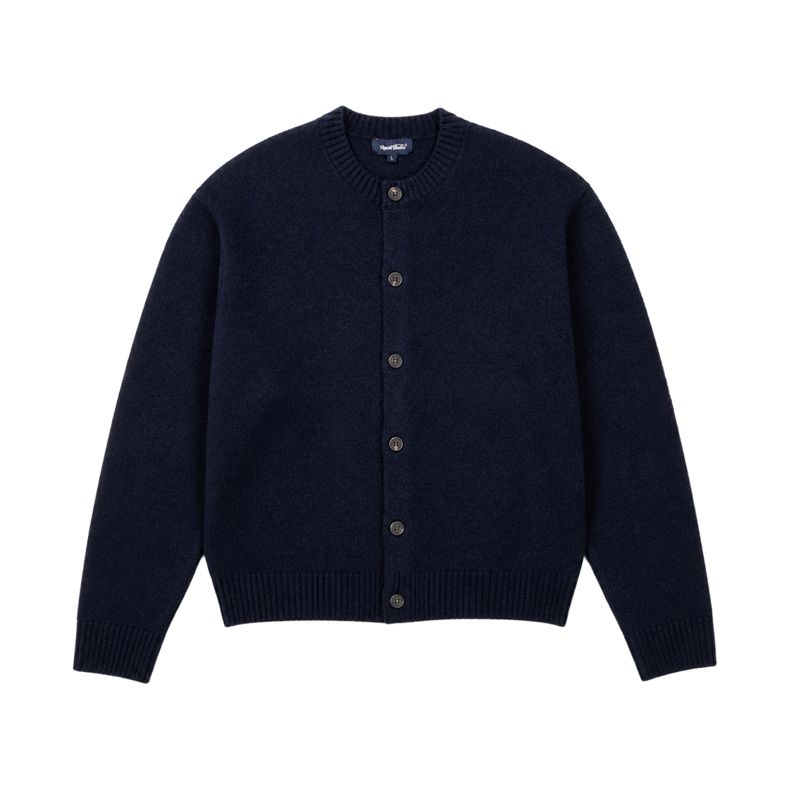 Clothes07 NUART STUDIO Arbo Round Neck Cropped Cardigan Navy