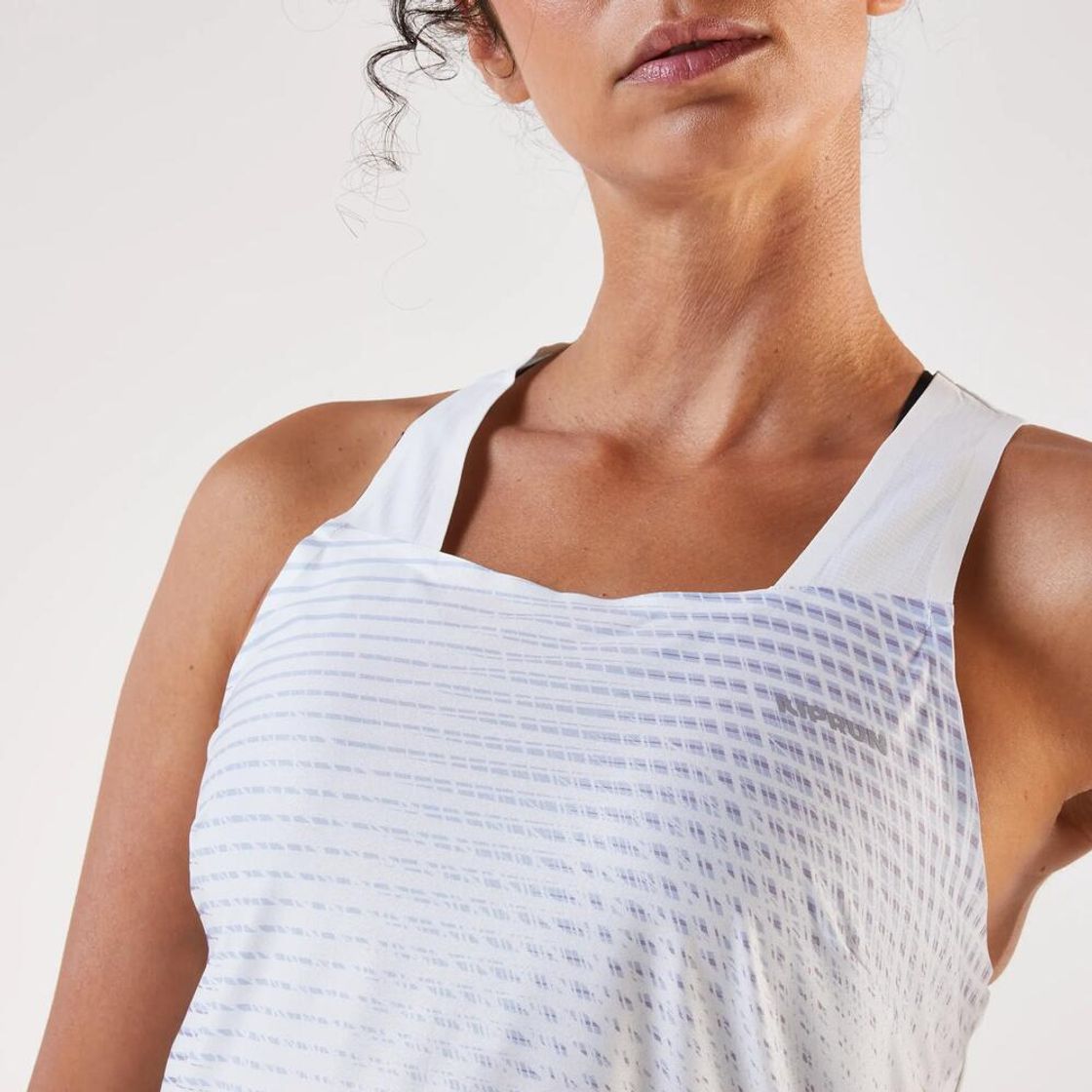 데카트론 여성 러닝 경량 싱글렛 런 라이트 900 내추럴 화이트(Decathlon Women's Running Lightweight Singlet Run Light 900 Natural White) - 9