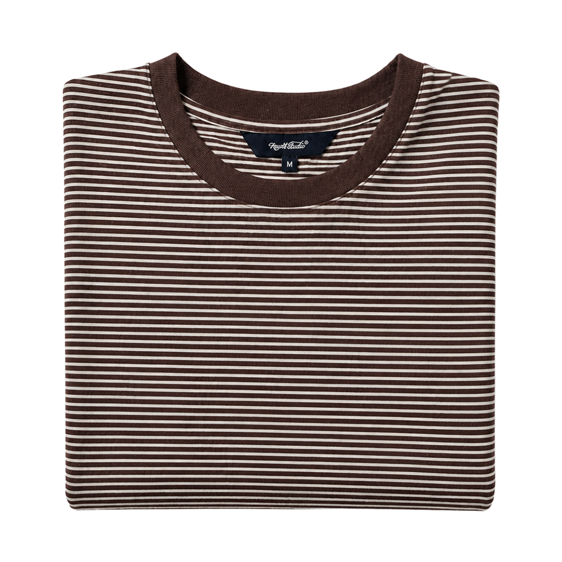 누아트 스튜디오 스트라이프 긴팔 티셔츠 브라운(NUART STUDIO Stripe Long Sleeve T-Shirt Brown) - 2