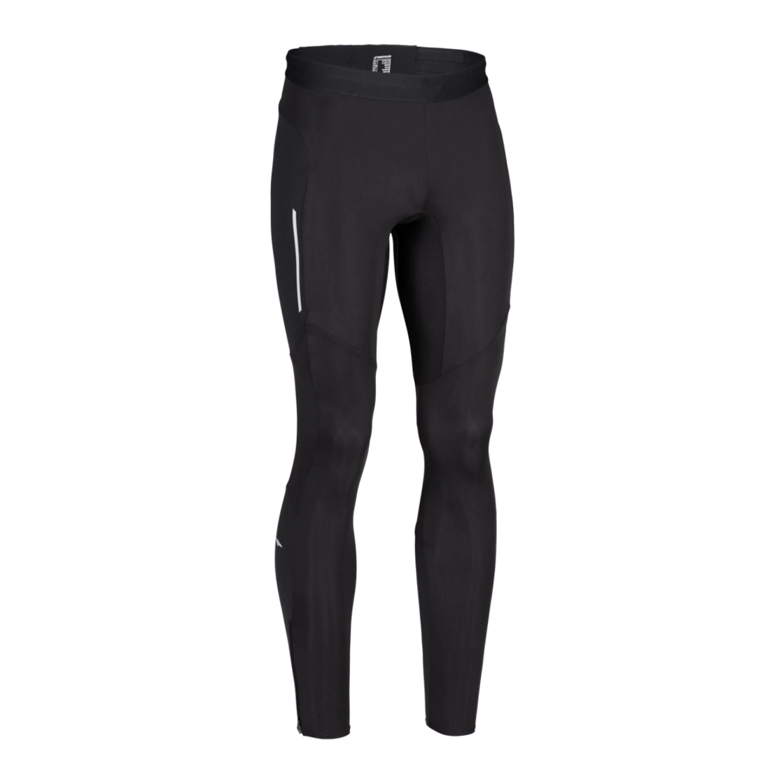 8928493 Decathlon Men's Running Tights Run Warm 500 Smoke Black