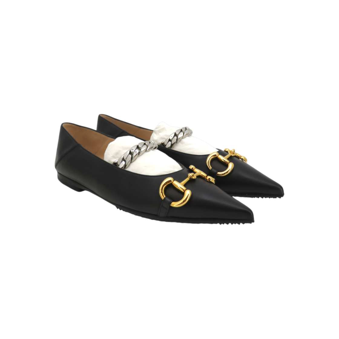 IT2PWJ4M52T6 Gucci Horsebit Ballerina Flats